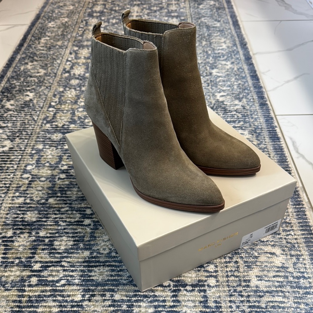 Marc Fisher Alva Suede Ankle Boots